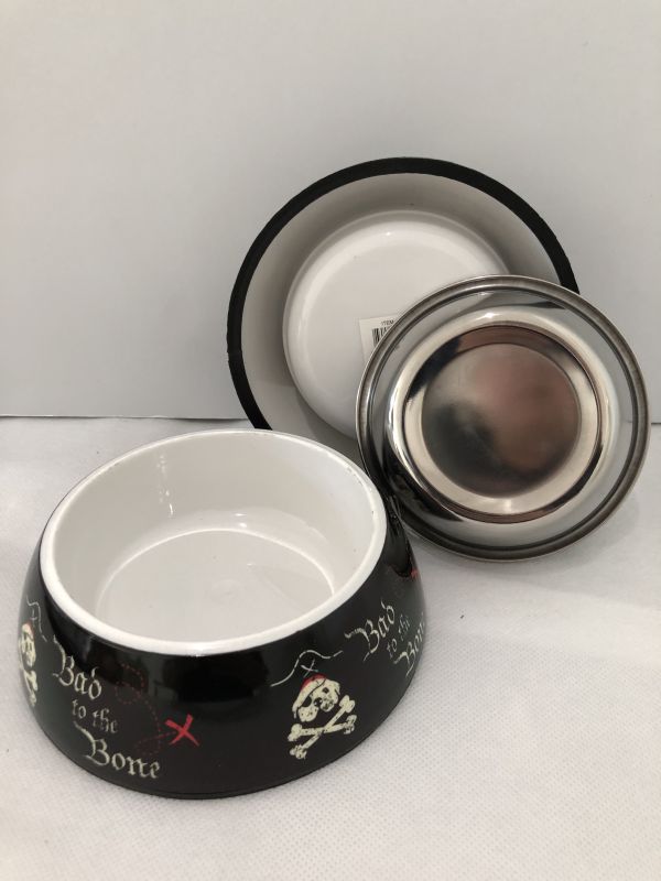 Matching Set of Two Small Feeding/Water Bowls