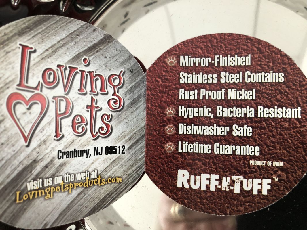 Loving Pets Ruff-N-Tuff Pet Feeding Dish