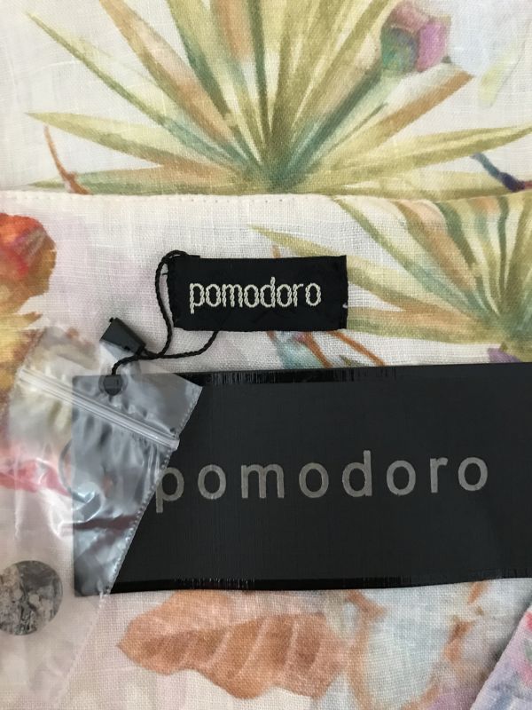 Pomodoro Palm Print Sun Dress