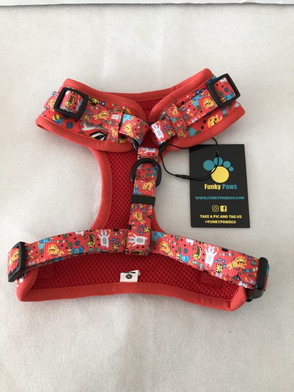Funky Paws Harness & Matching Extendable Lead