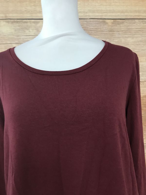 Thought Burgundy Bamboo Base Layer Top