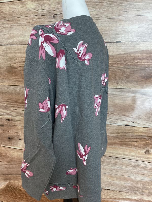 Grey floral jumper