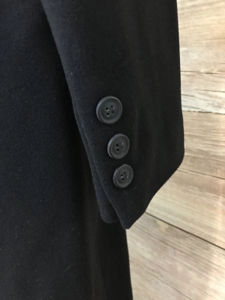 Rick Cardona Black Long Length Coat