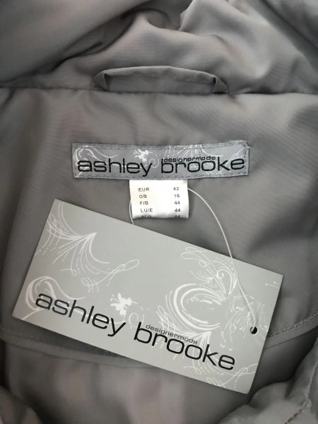 Ashley Brooke Grey Hooded Parka Coat
