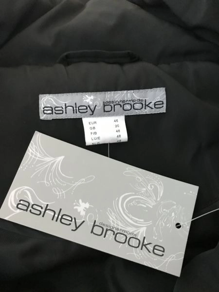 Ashley Brooke Black Hooded Parka Coat