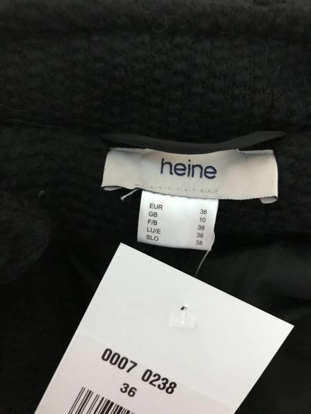 Heine Black Teddy Bear Fleece Jacket