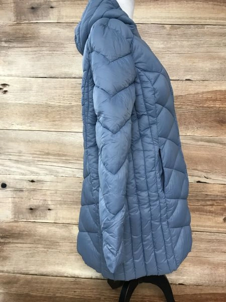 Julipa Blue Quilted Fold Down Parka