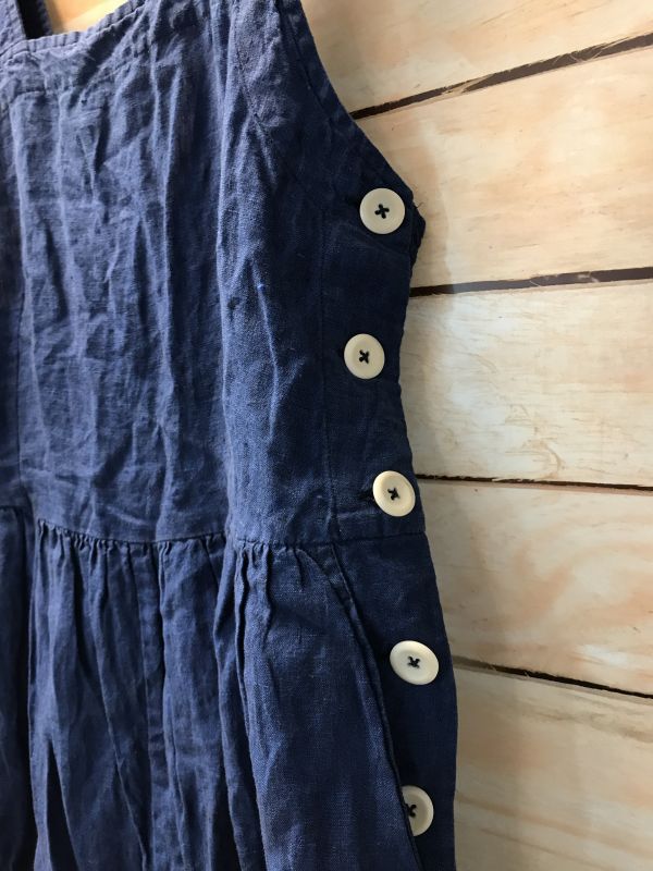 TOAST Blue Linen Jumpsuit