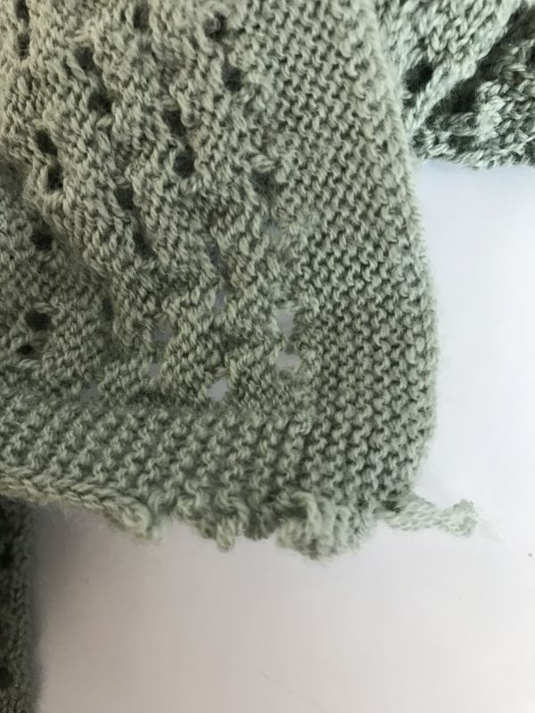 Stokke Merino Wool Green Knitted Blanket