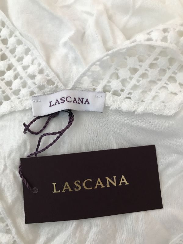 Lascana Cream Beach Top with Crochet Trim