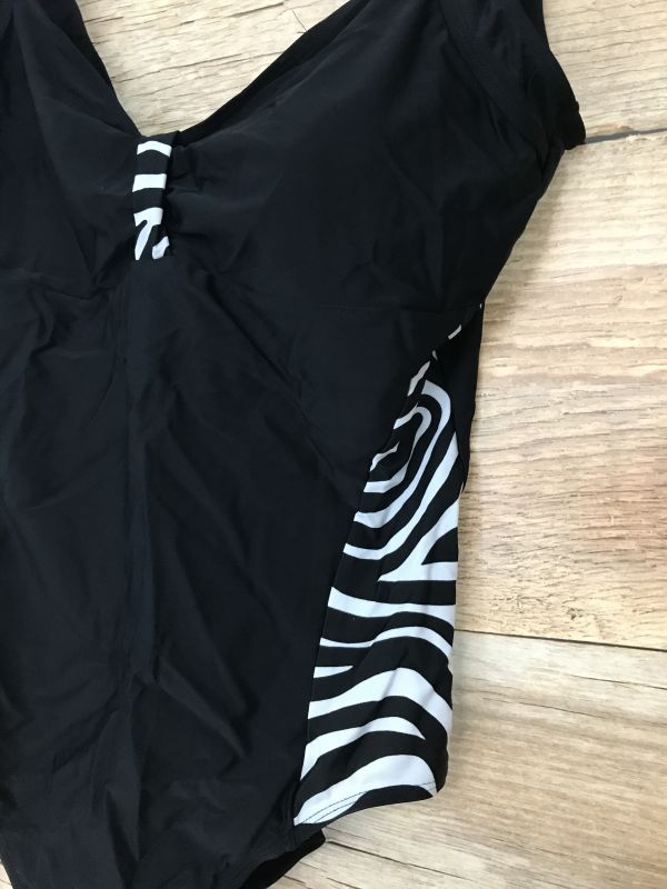 BonPrix Collection Black and White Zebra Print Swimsuit