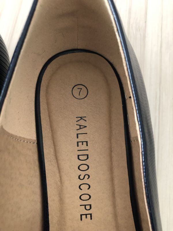 Kaleidoscope Navy Flat Shoe