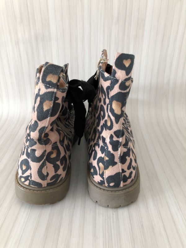 Bon Prix Lace-Up Animal Print Ankle Boots