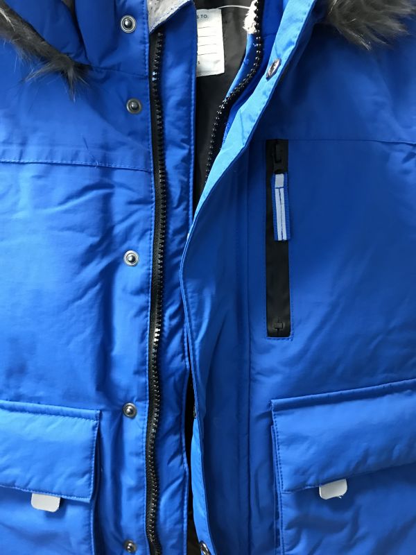 Blue Waterproof Winter Coat