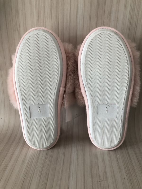 Kaleidoscope Pink Fluffy Slide Slippers