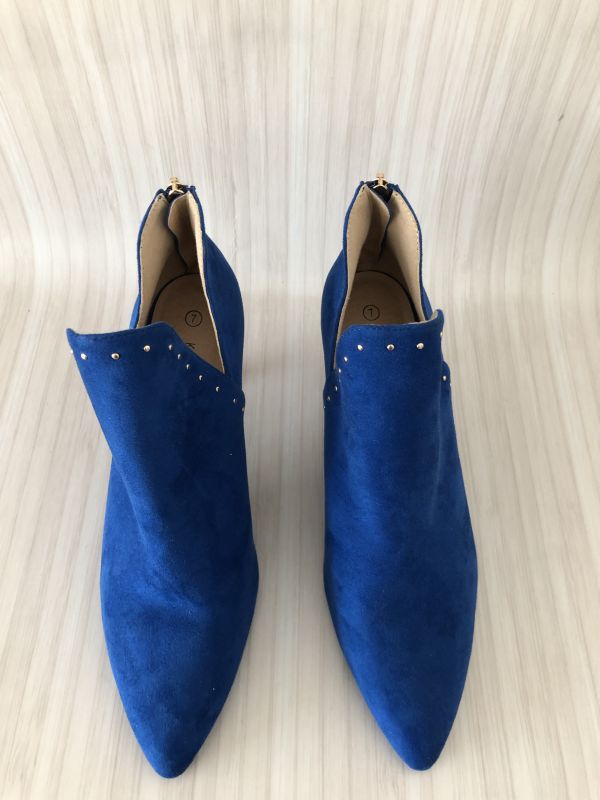 Kaleidoscope Royal Blue Stiletto Heel Shoe Boot