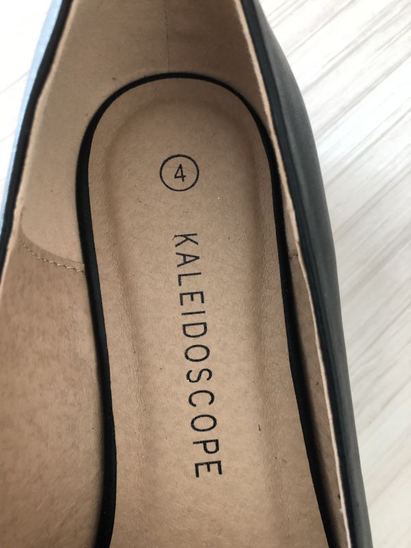 Kaleidoscope Black Flat Shoe
