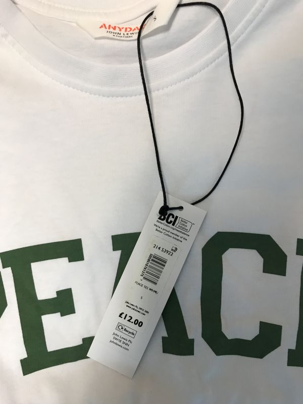 White 'Peace' T-Shirt