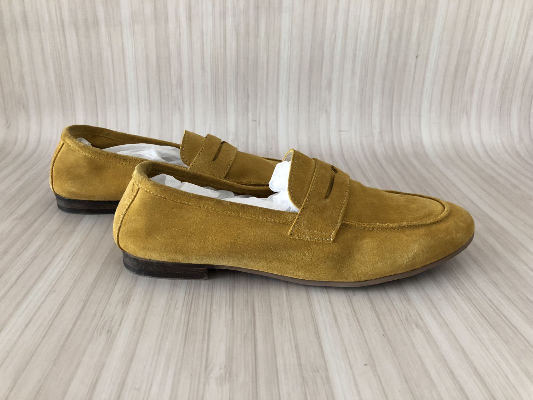 Kaleidoscope Mustard Italian Suede Loafers