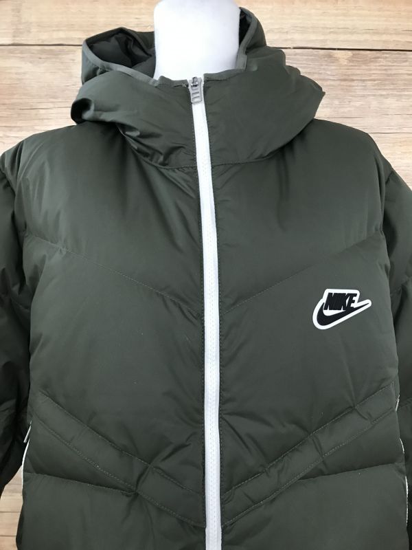 Nike Men's Long Puffer Parka Jacket - Large