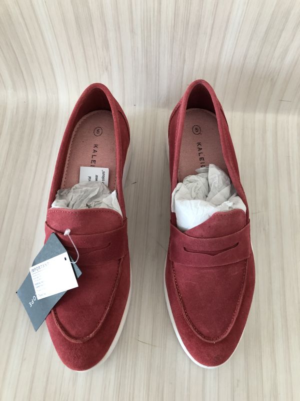 Kaleidoscope Coral Slip On Suede Loafers