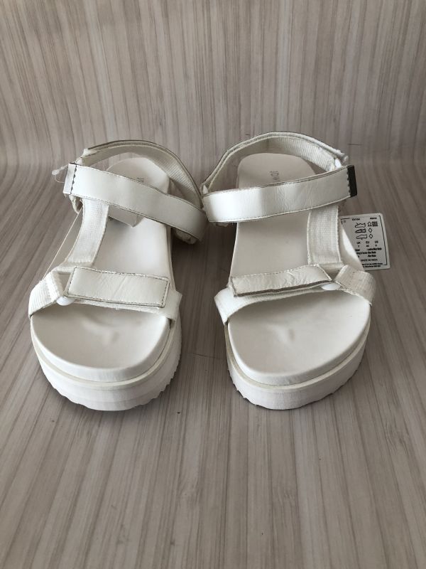 JD Williams White Leather Sandals