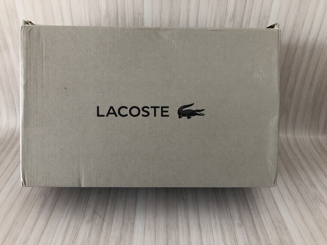 Lacoste Black Evo Leather Platinum Detailing Trainers