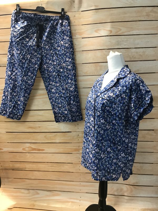 Blue Floral Pyjama's