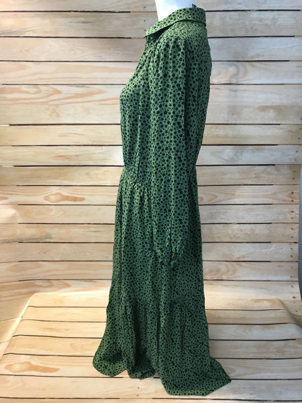 Green Print Dress