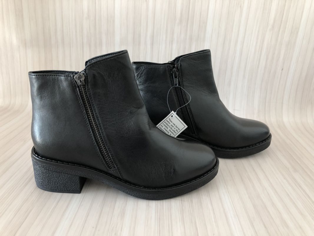 Simply Be Black Chunky Heel Ankle Boots