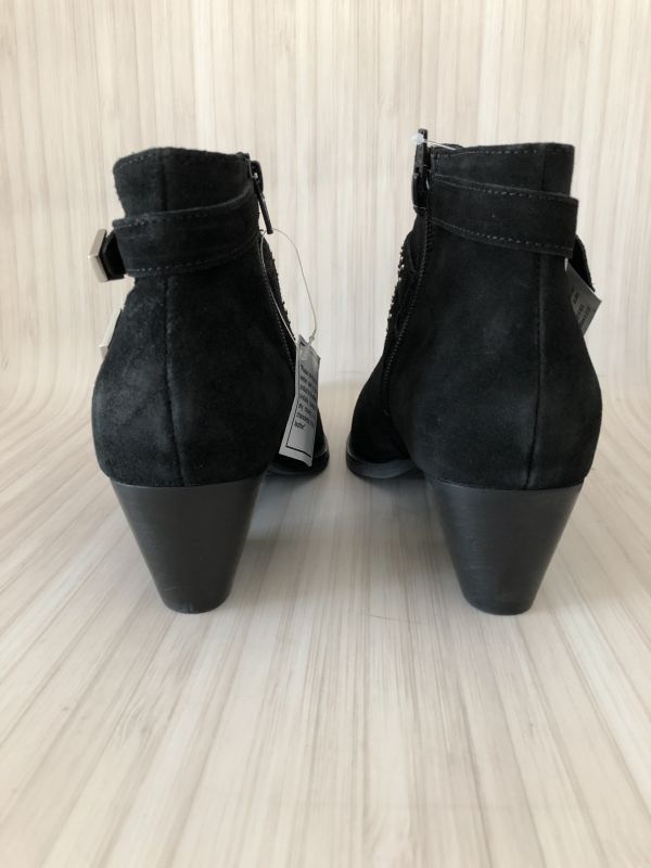Simply Be Black Forsythia Suede Buckle Ankle Boots