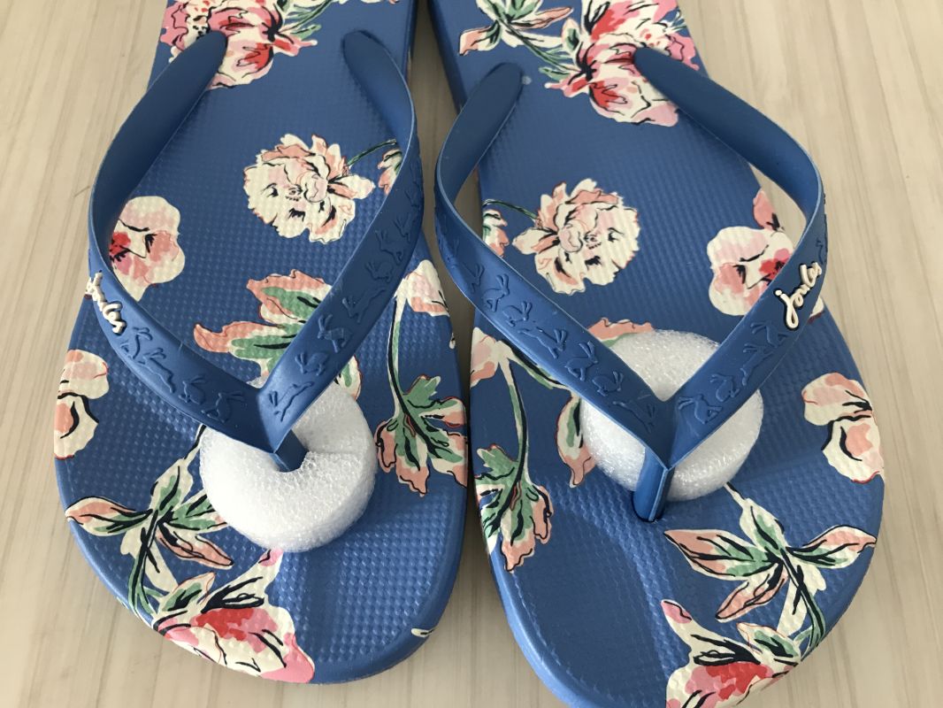 JOULES FLIP FLOP Beach Sandals Blue Floral