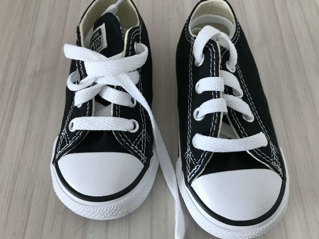 Converse Black Chuck Taylor All Star Ox Infant Trainers