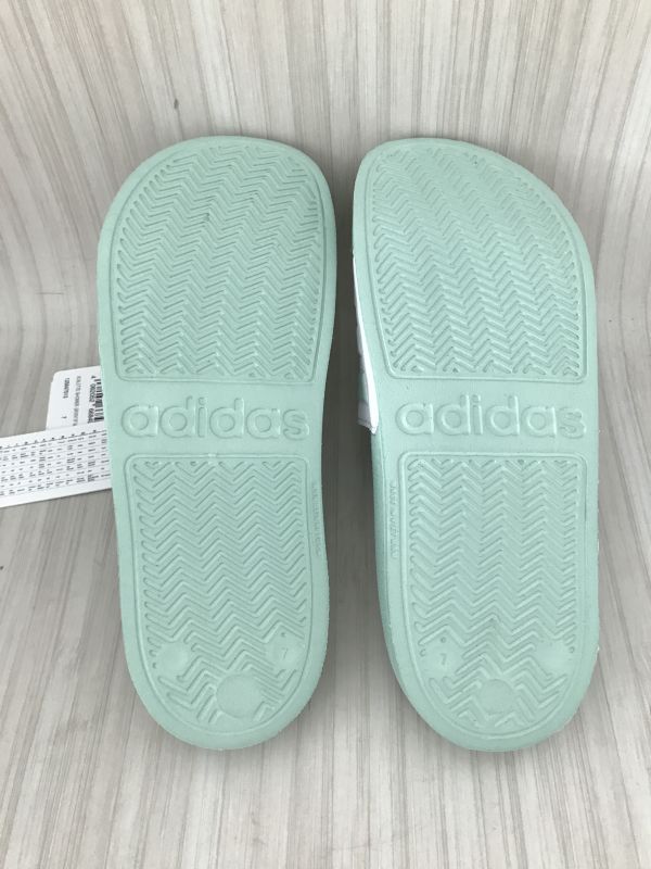 Adidas Mint/White Sliders