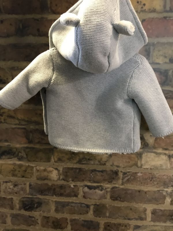 Newborn Grey Fleece Hoodie