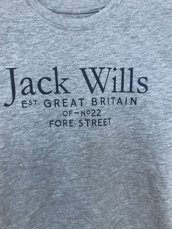 Jack Wills Grey Logo T-Shirt
