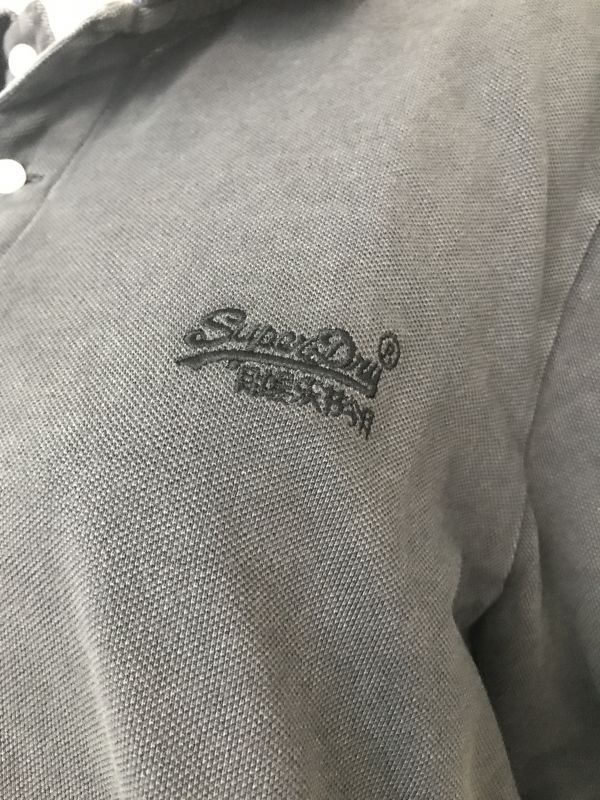 SuperDry Grey Vintage Polo Shirt
