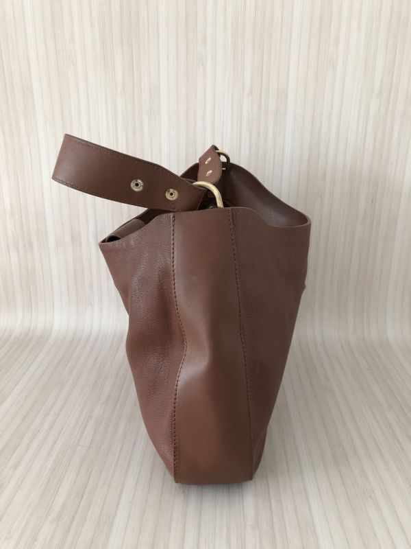 John Lewis Tan Leather Shoulder Handbag