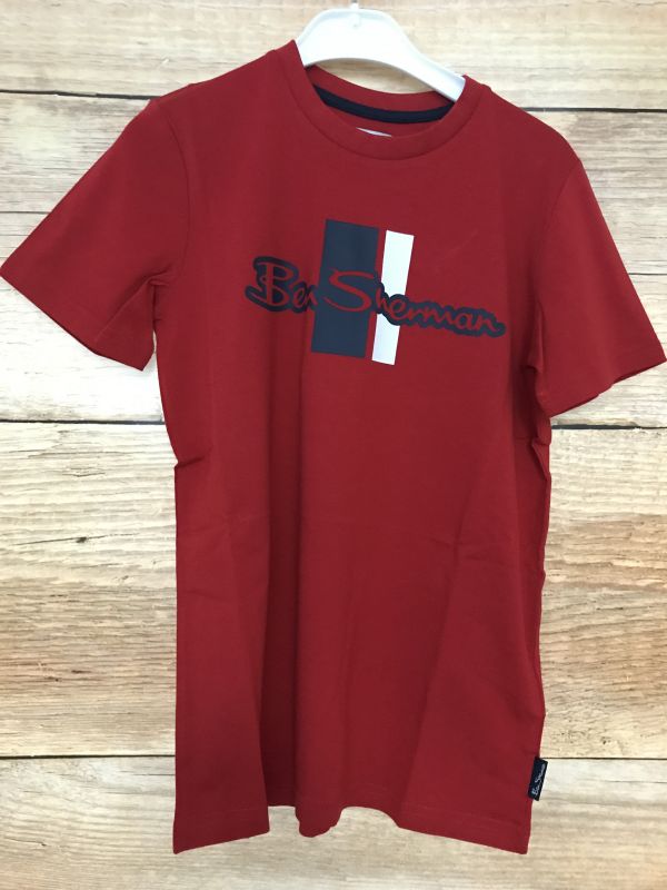 Ben Sherman Red Logo Print T-Shirt