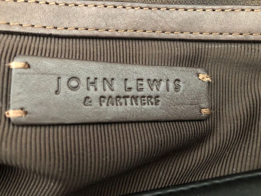 John Lewis Brown Edinburgh Leather Holdall