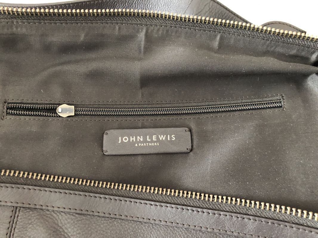 John Lewis Brown Oxford Leather Holdall