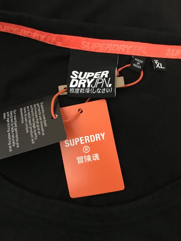 Superdry Black Vest with Neon Details