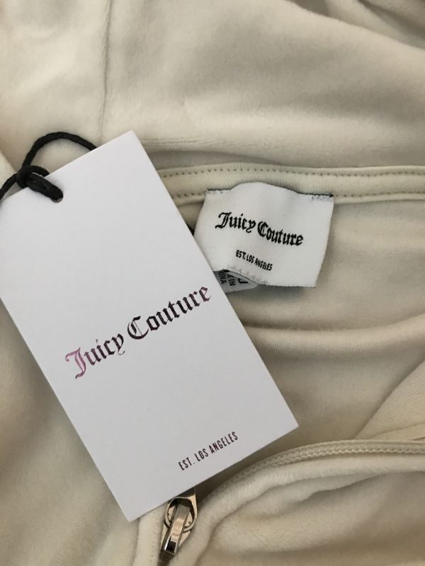 Juicy Couture Beige Zip Up Hoodie