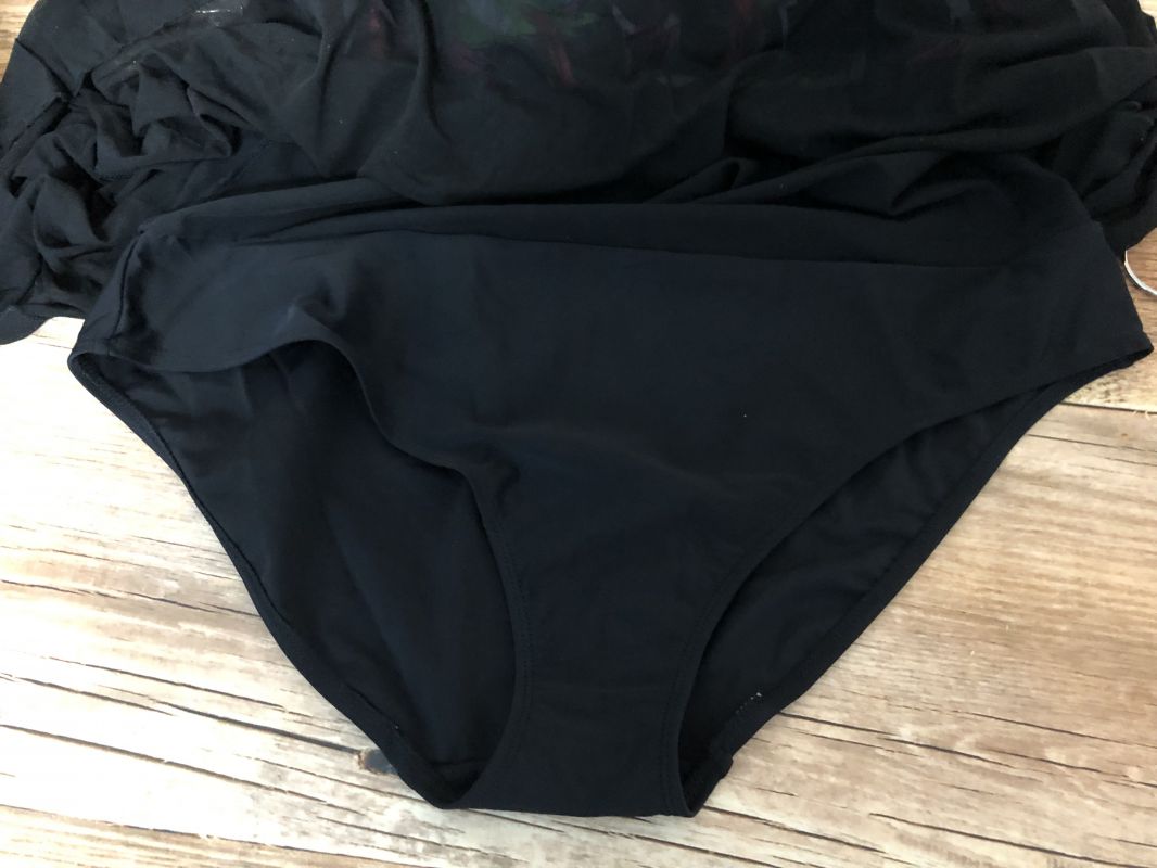 Bon Prix Black Mesh Skirt Swim Dress