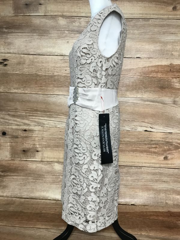 One by Kaleidoscope Beige Two Piece Lace Dress and Jacket