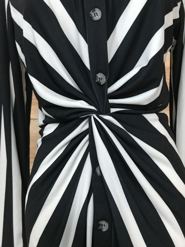 Bodyflirt Black and White Striped Dress