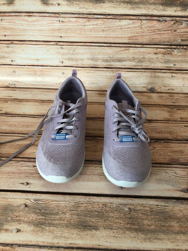 Skechers Mauve Arch Fit Big Appeal Lace-Up Trainers