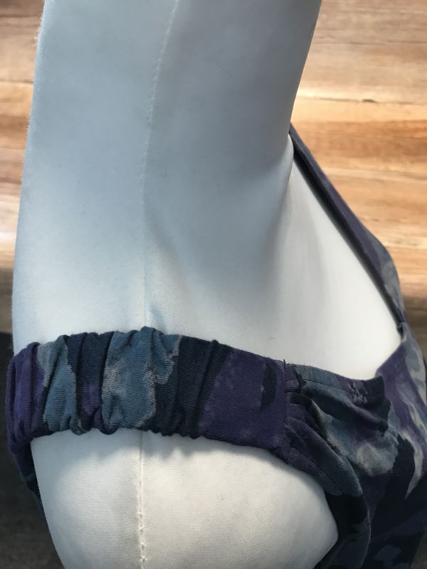 Navy, blue and purple dress