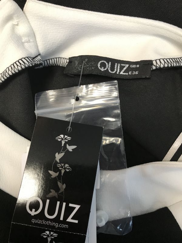 Quiz black and white dress