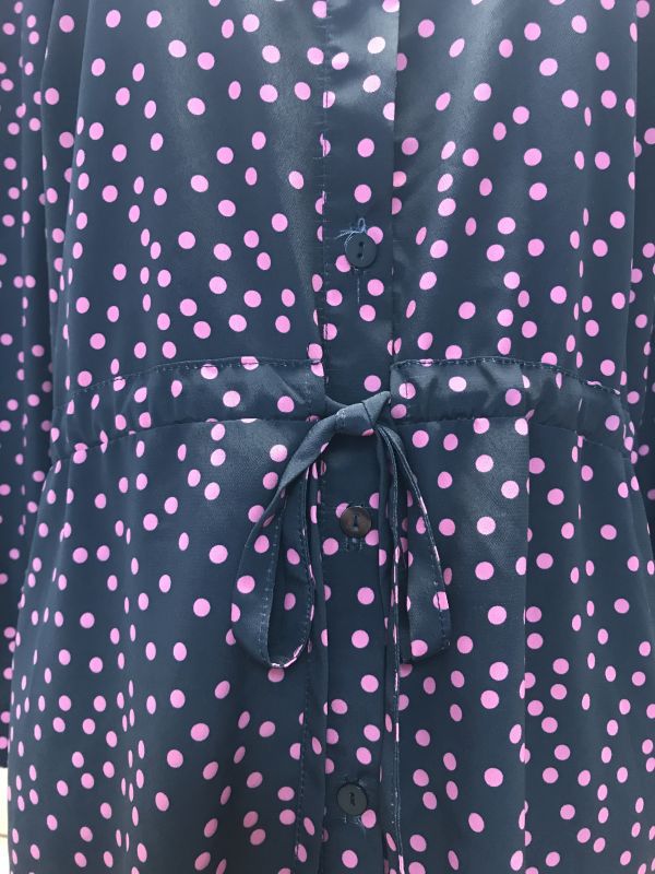 Black and pink polka dot top